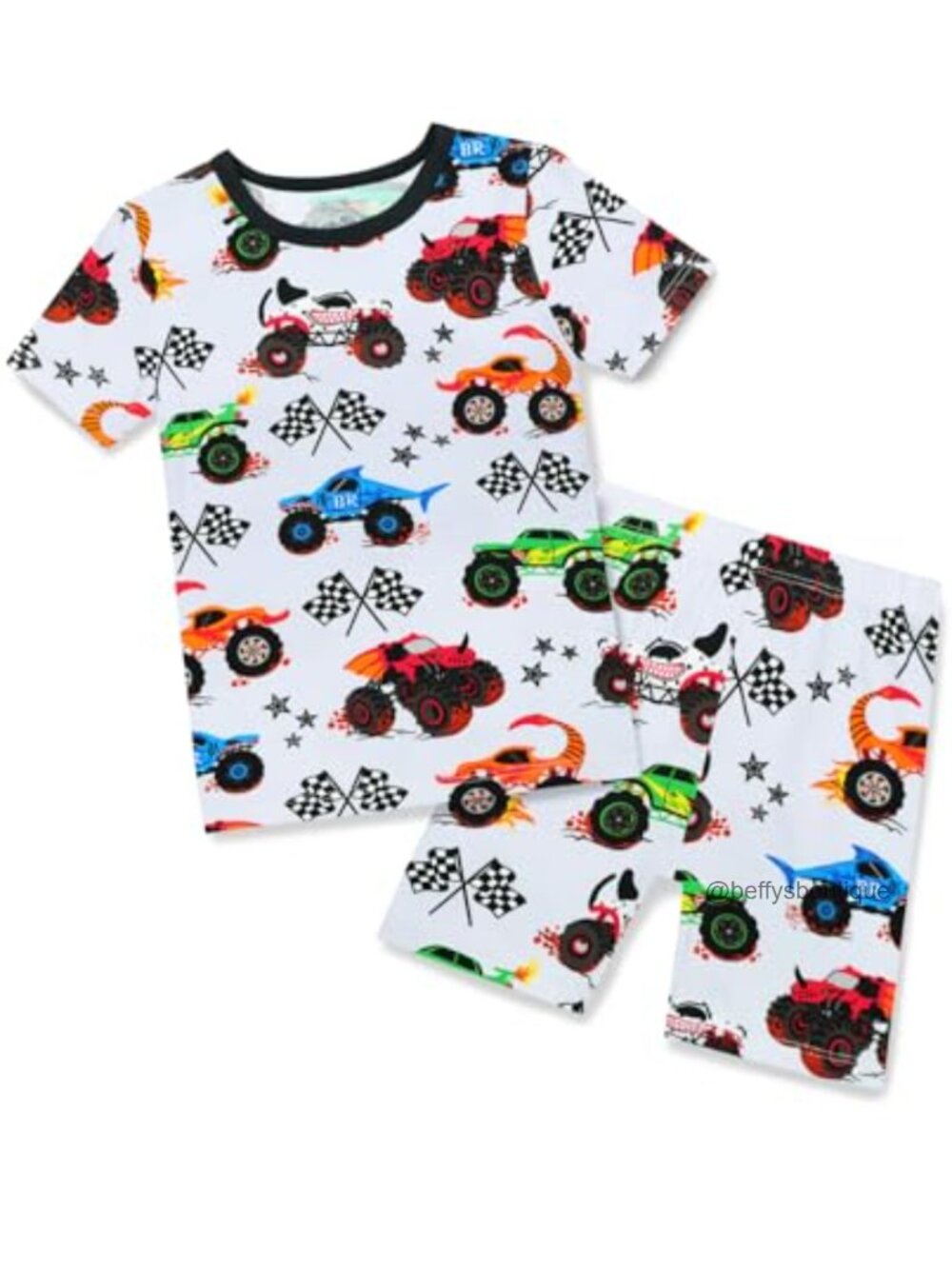Bamboo Viscose Toddler PJ Set Short Sleeve Boys Pajamas 4-5T